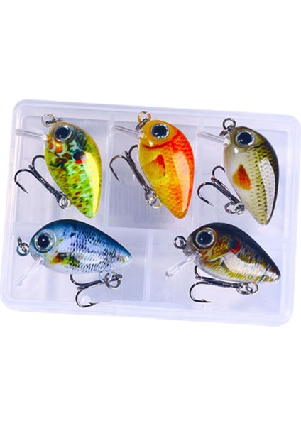 5 Mini Crankbait Sert I Su ve Tuzlu Su A (Yurt Dışından)