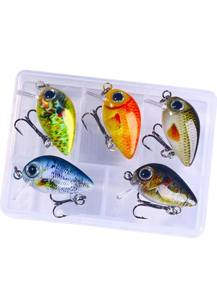 5 Mini Crankbait Sert I Su ve Tuzlu Su A (Yurt Dışından)