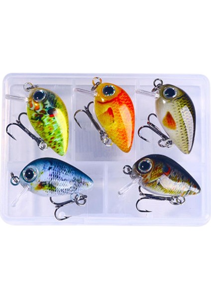 5 Mini Crankbait Sert I Su ve Tuzlu Su A (Yurt Dışından)