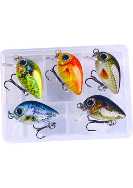 5 Mini Crankbait Sert I Su ve Tuzlu Su A (Yurt Dışından)