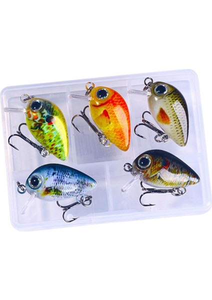 5 Mini Crankbait Sert I Su ve Tuzlu Su A (Yurt Dışından)