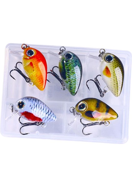 5 Mini Crankbait Sert I Su ve Tuzlu Su C (Yurt Dışından)