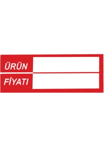 Silinebilir Pvc Market Etiketi Raf Önü Etiketliği 50'li