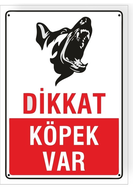 Dikkat Köpek Var 25X35 Cm. Saç Levha fiyatları