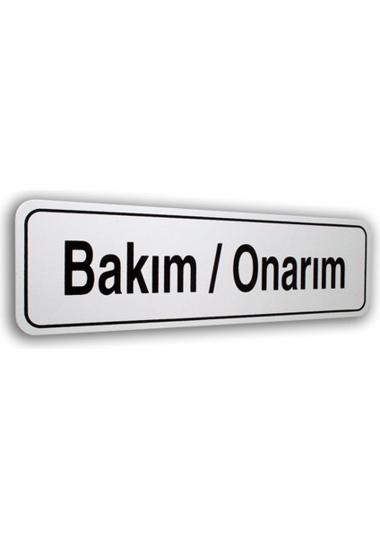 Pano Pvc Kapı Isimliği Depo 7X25 Cm.