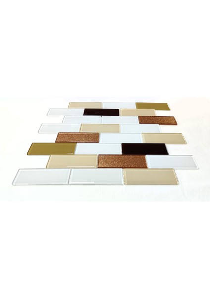 Mutfak Tezgah Arası Kristal Cam Mozaik. Karodaki Cam Ölçüleri: 36X98X4 Mm. Karo Ölçüsü: 30X30CM. ( - 1 M2 Fiyatıdır ) fiyatları