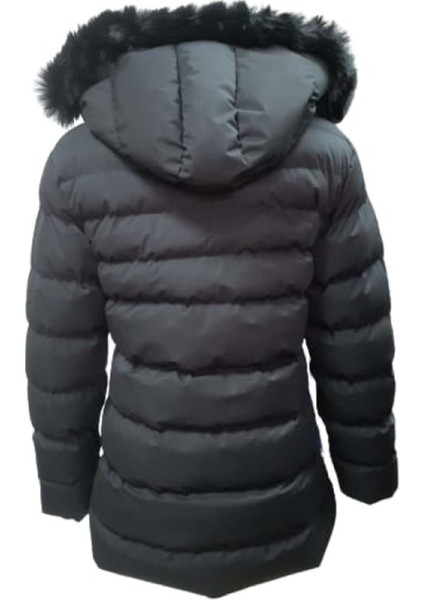 Burberry B01481 Çocuk Kız Şişme Dolum Kapüşonlu Kaban - B01481 - Siyah fiyatları