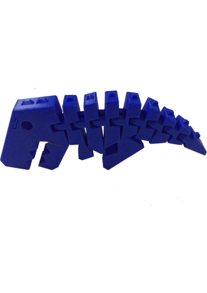 3D Printer Baskımekanizmalı Dinazor Mavi