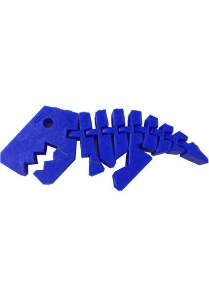 3D Printer Baskımekanizmalı Dinazor Mavi