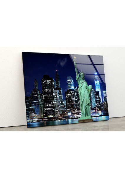 Özgürlük Heykeli Temperli Cam Duvar Tablosu fiyatları