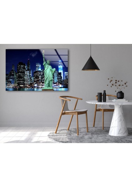 Özgürlük Heykeli Temperli Cam Duvar Tablosu fırsatları