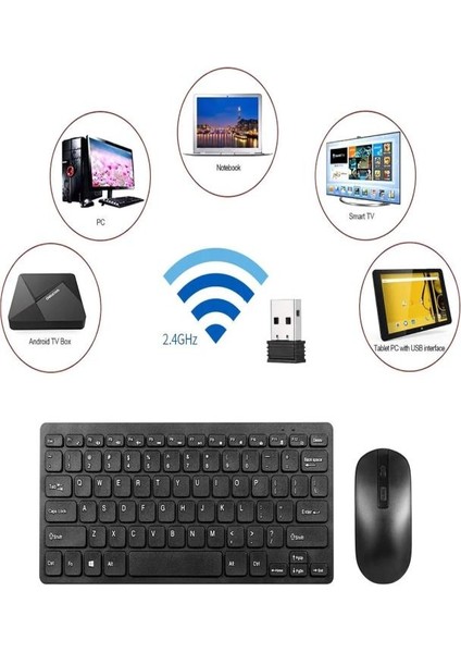 Techstorm Winpad P01 8" Wireless 2.4 Ghz Kablosuz Klavye Mause Seti