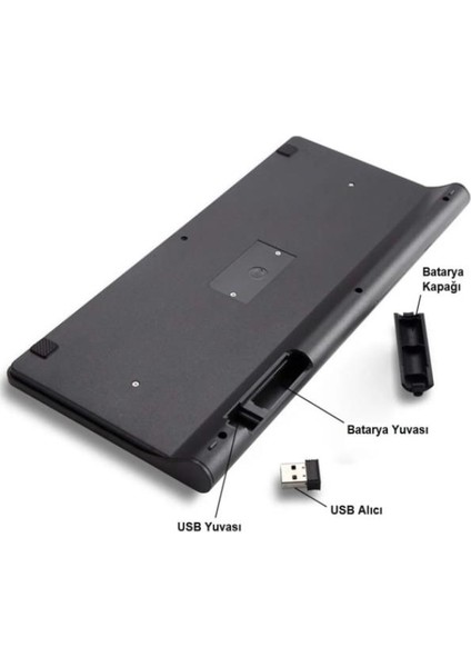 Techstorm Winpad P01 8" Wireless 2.4 Ghz Kablosuz Klavye Mause Seti