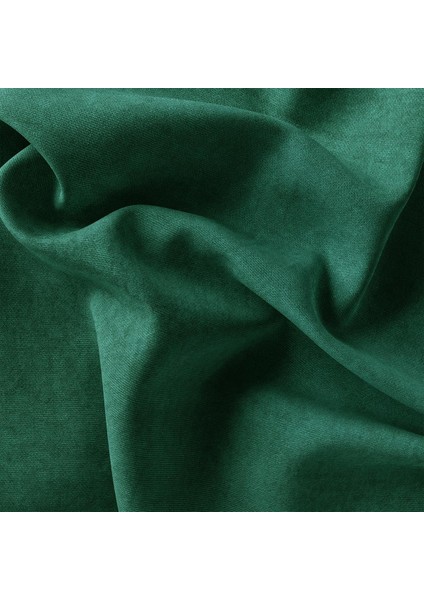 Tekli Kadife Dokulu Kırlent Kılıfı Yeşil