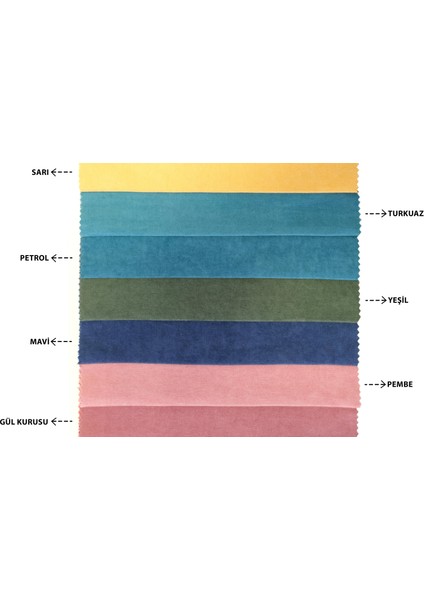 Tekli Kadife Dokulu Kırlent Kılıfı Gül Kurusu