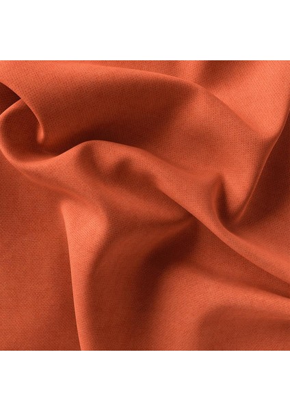 Tekli Kadife Dokulu Kırlent Kılıfı Kiremit