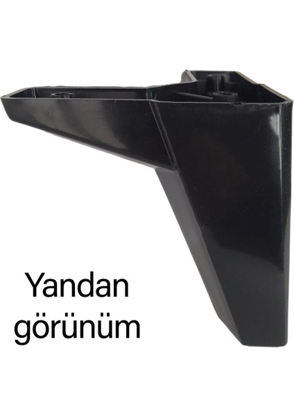 8 Adet Serdivan 12 cm Siyah Lüx Mobilya Kanepe Sehpa Ünite Koltuk Ayağı Baza Ayak