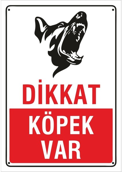 Dikkat Köpek Var 50X70 Cm. Saç Levha IS20150469