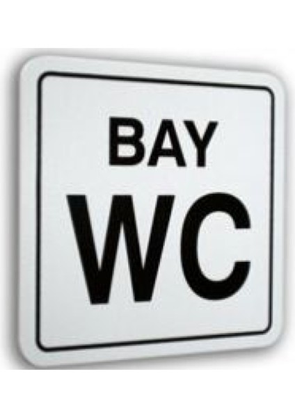 Pano Pvc Sembol Bay Wc 12X12 Cm.