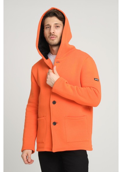 Kapüşonlu Içi Şardonlu Oversize Ceket (E22-60700) modelleri