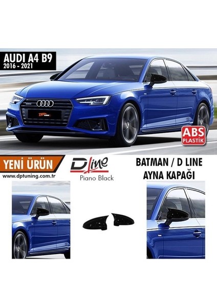 Audi A4 B9 2016-2021 Yarasa Ayna Kapak Parlak Siyah