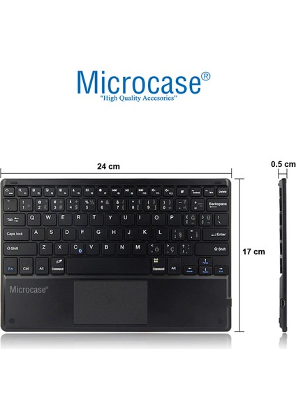 Xiaomi Mi Pad 6 11 Tablet Için Touchpad Bluetooth Klavye (Tr Sticker) + Bluetooth Mouse + Tablet Standı - AL2766