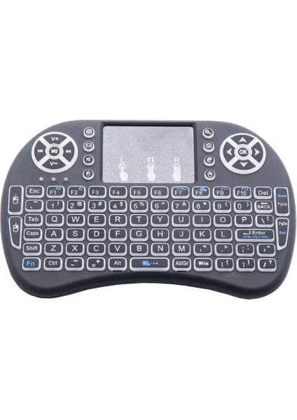 Odseven Mini Kablosuz 2.4GHz Kablosuz RGB Aydınlatmalı Siyah Klavye