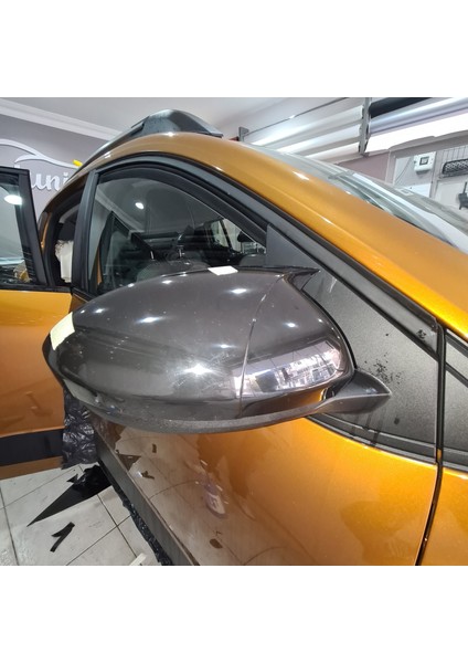 Dacia Sandero 2021 Sonrası Yarasa Ayna Kapak Parlak Siyah