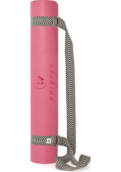 Siyah Zebra Desenli Yoga Mat Taşıma Askısı