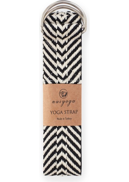 Siyah Zebra Desenli Yoga Kemeri
