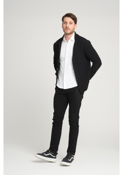 V Yaka Düğmeli Triko Ceket (E23-6709) modelleri