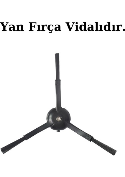 Roborock Q5 Pro, Q5 Pro Plus Uyumlu Yedek Ana Fırça Takımı ve Yan Fırça-4 Parça