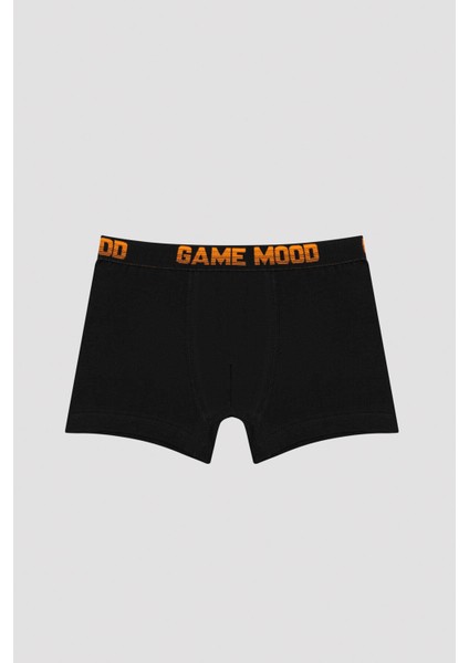 Erkek Çocuk Slogan Baskılı 2li Boxer
