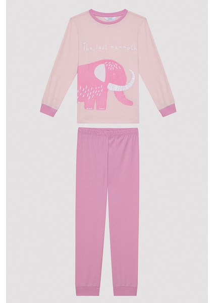Kız Çocuk Mammoth Çok Renkli 2li Pijama Takımı