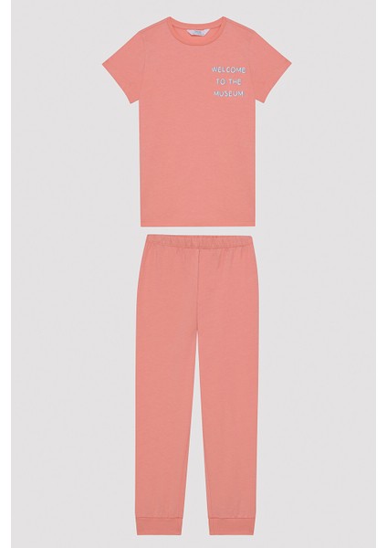 Kız Çocuk Big Dot Çok Renkli 2li Pijama Takımı