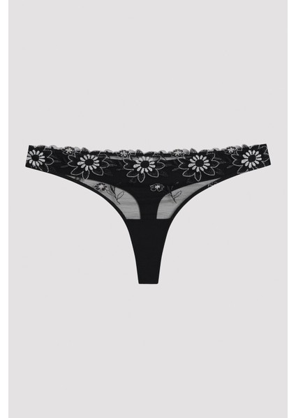 Glow In The Dark Siyah Tanga Külot modelleri