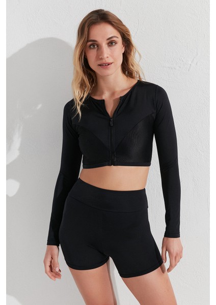 Siyah Hola Surf Bikini Üst