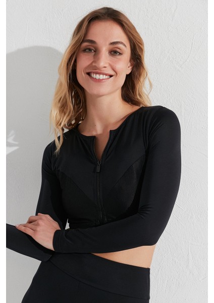 Siyah Hola Surf Bikini Üst