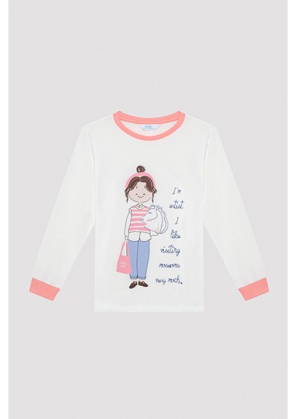 Kız Çocuk Ceramic Art Çok Renkli 2li Pijama Takımı