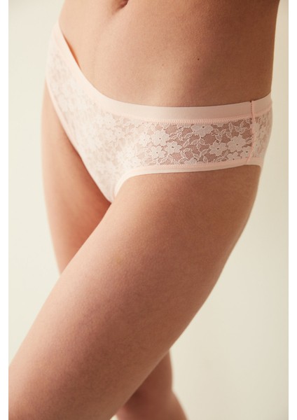 Pembe Dantelli Dream Slip Külot