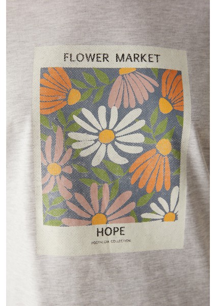 Base Hope Pantolon Gri Pijama Takımı
