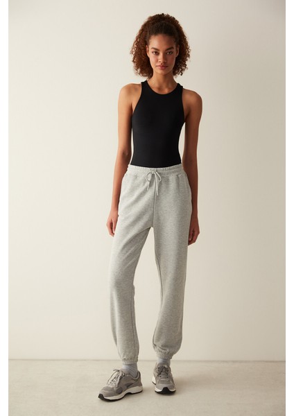 Siyah Halter Yaka Kolsuz Bodysuit