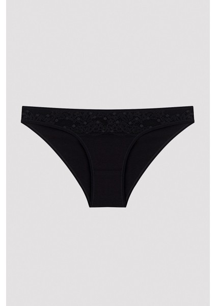 Dantel Detaylı Koyu Ton 3lü Slip Külot fırsatları