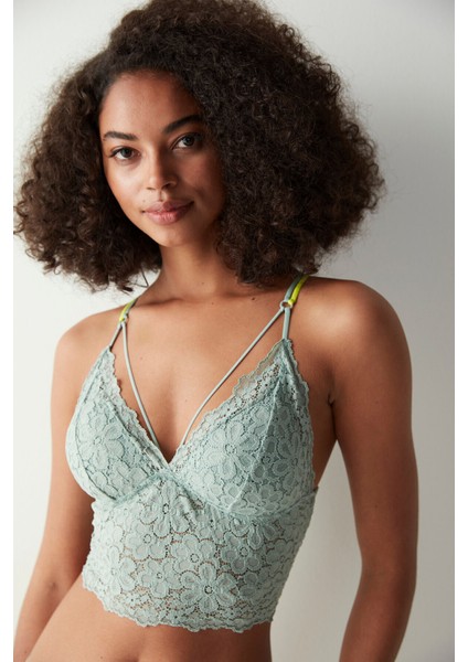 Luna Balensiz Yeşil Bralet