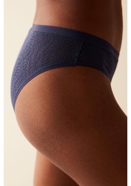 Dantel Dream Lacivert Slip Külot