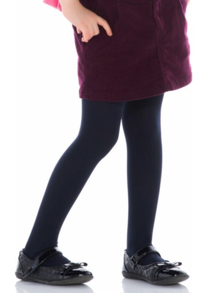 Lacivert Çocuk Mikro 40 Külotlu Çorap