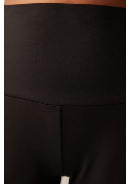 Siyah Yüksek Bel Miracle Jogger Pantolon