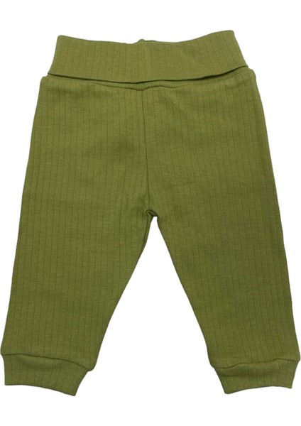 Pantolon Patiksiz Raporlu Basic Theme Yeşil