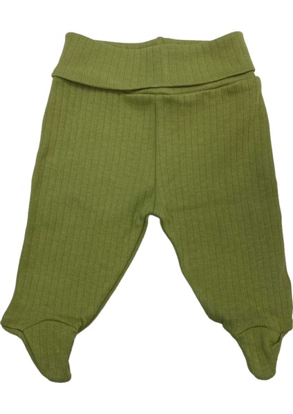 Pantolon Patikli Raporlu Basic Theme Yeşil