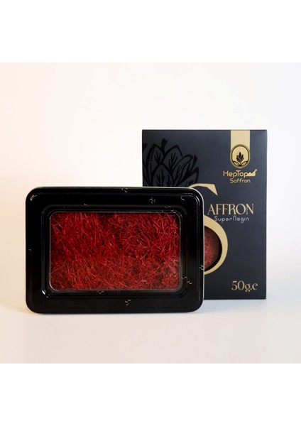 Heptop Saffron Organik İran Safranı 50 gr Süper Negin